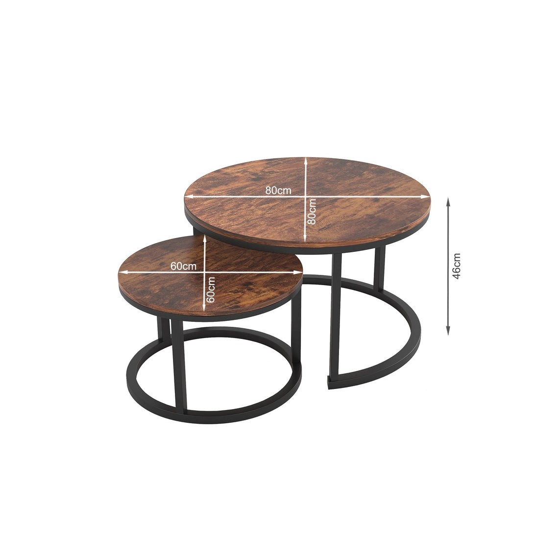Buir Nesting Coffee Table - Set of 2 - Light Cherry