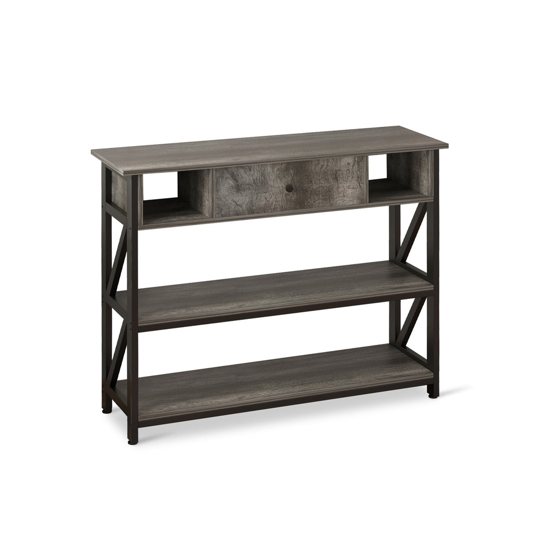 Atlas 1m Console Table with Drawer - Gray Oak