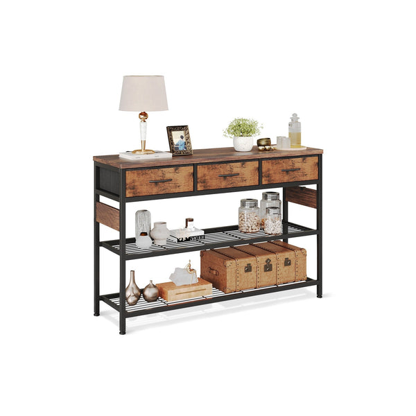 Shrike Console Table with 3 Drawers - Light Cherry