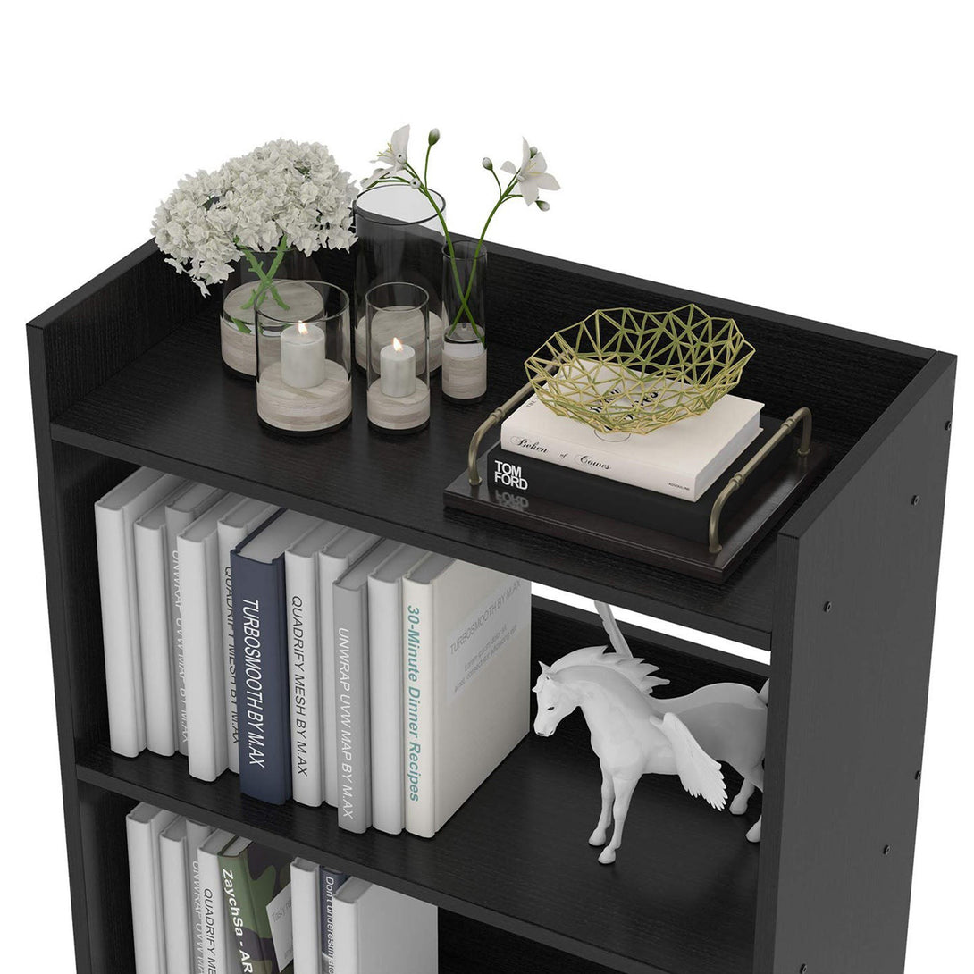 Bulls 60cm 4 Tier Bookshelf - Black
