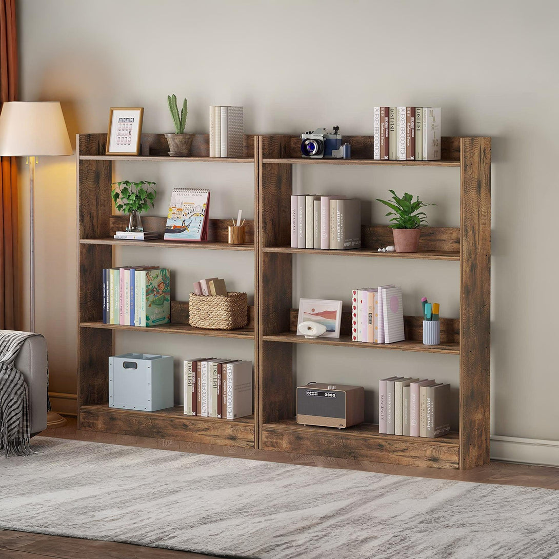 Bulls 80cm 4 Tier Bookshelf - Rustic Brown