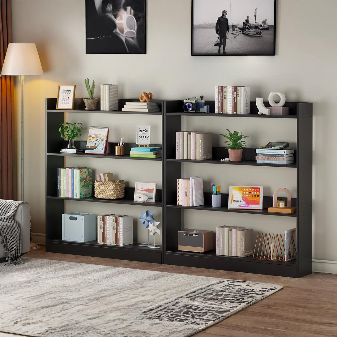 Bulls 100cm 4 Tier Bookshelf - Black