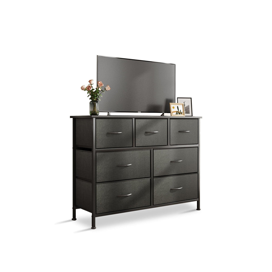 Madilyn 7 Drawers Lowboy - Black