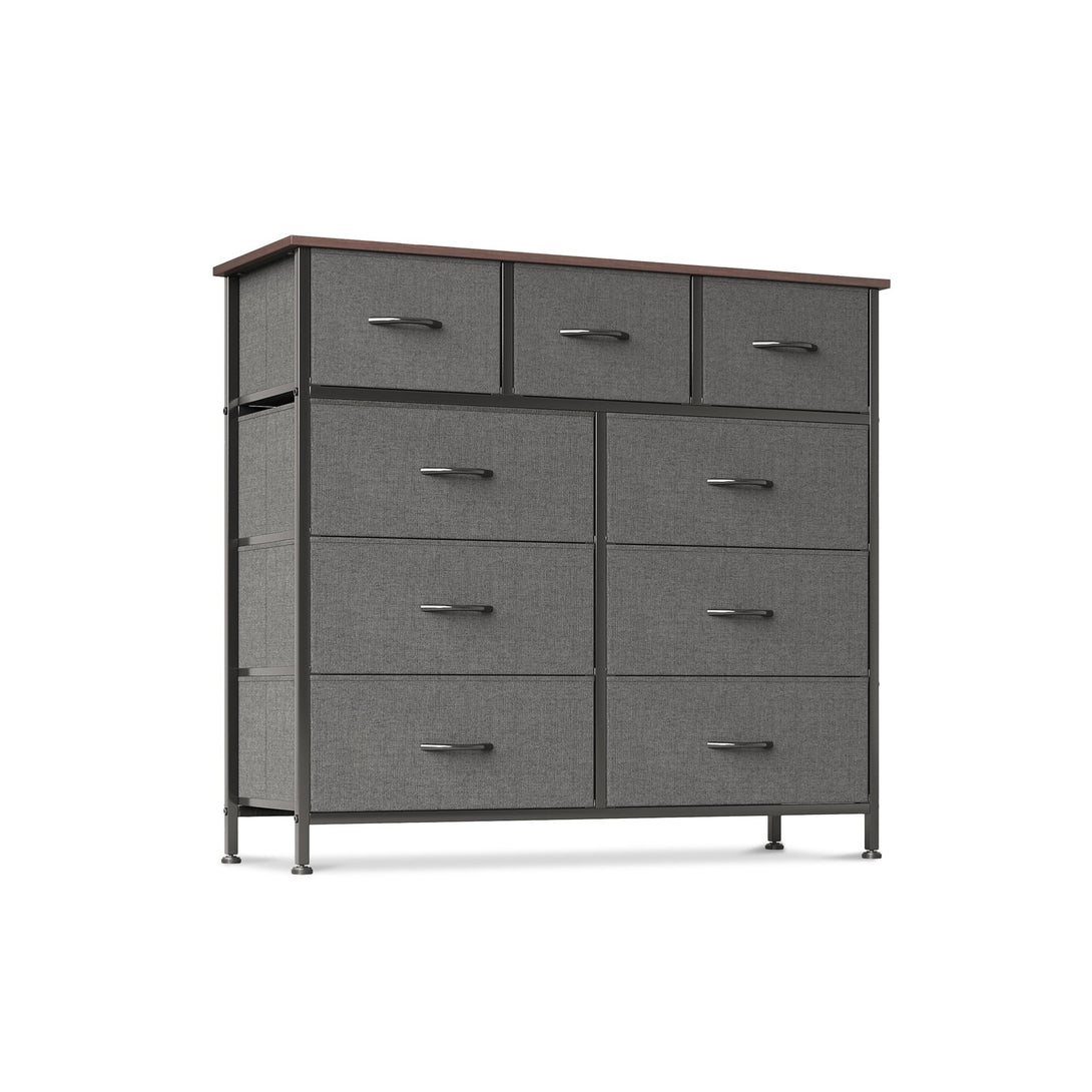 Madilyn 9 Drawers Tallboy - Black Walnut