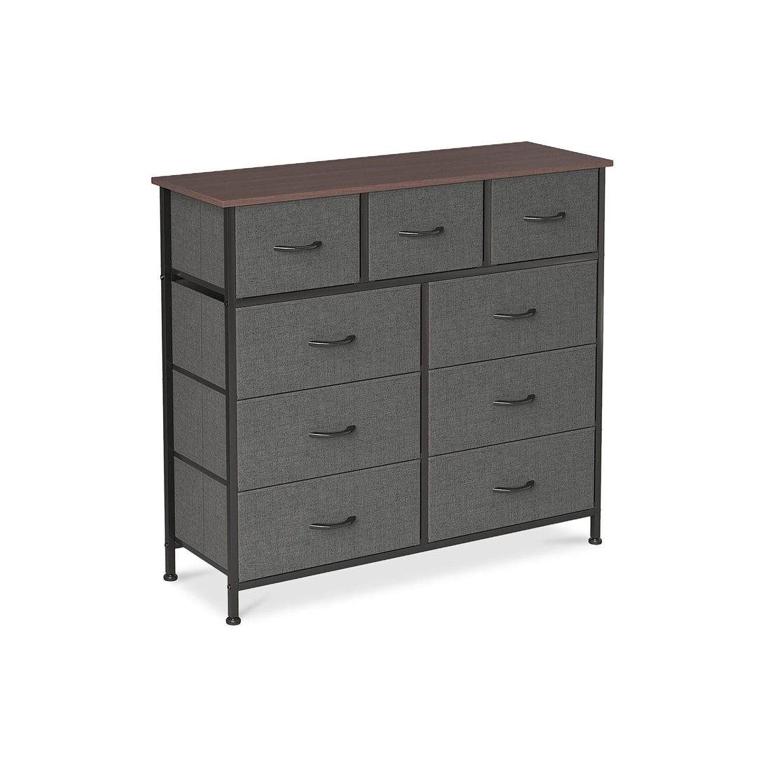 Madilyn 9 Drawers Tallboy - Black Walnut