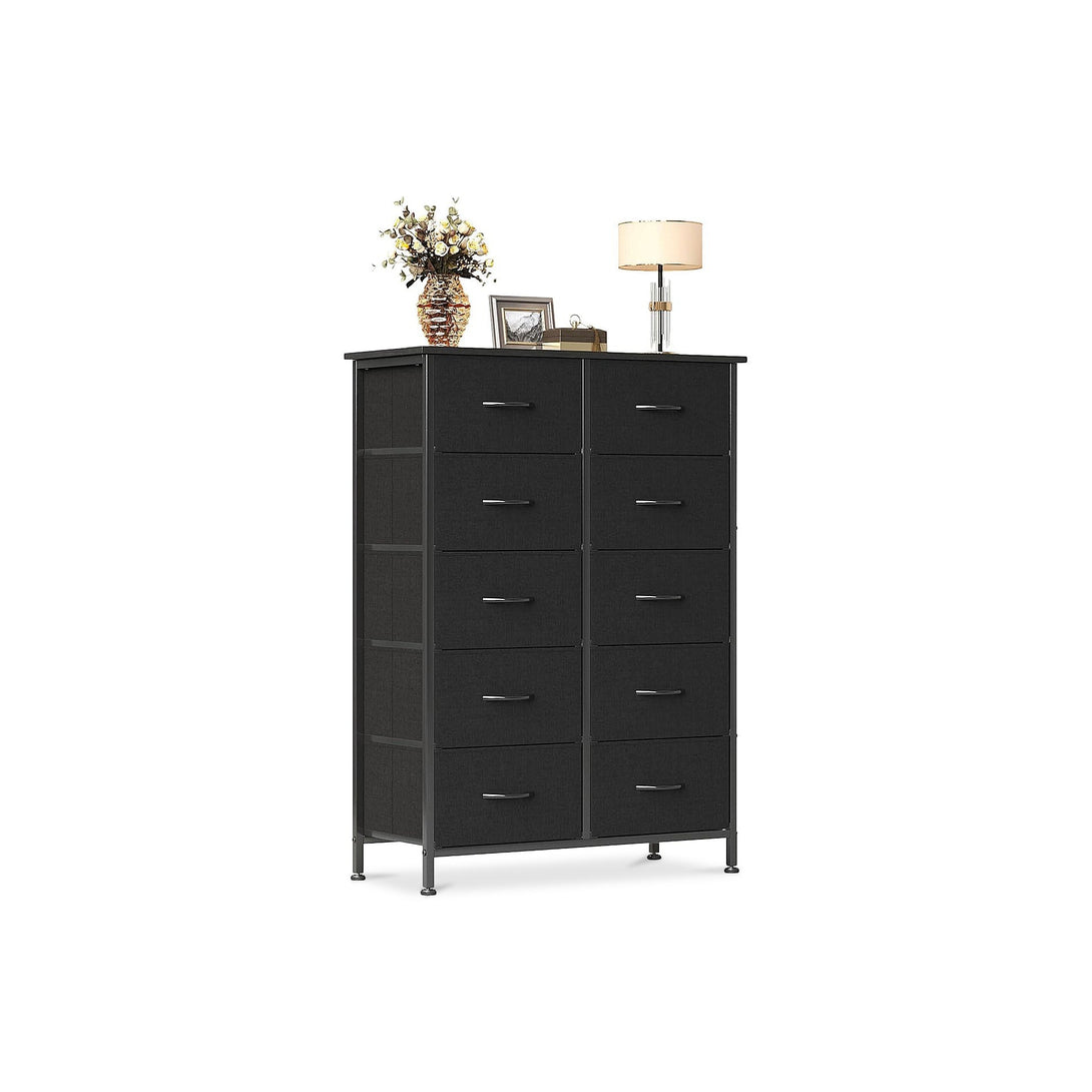 Natalia 10 Drawers Tallboy - Dark Grey