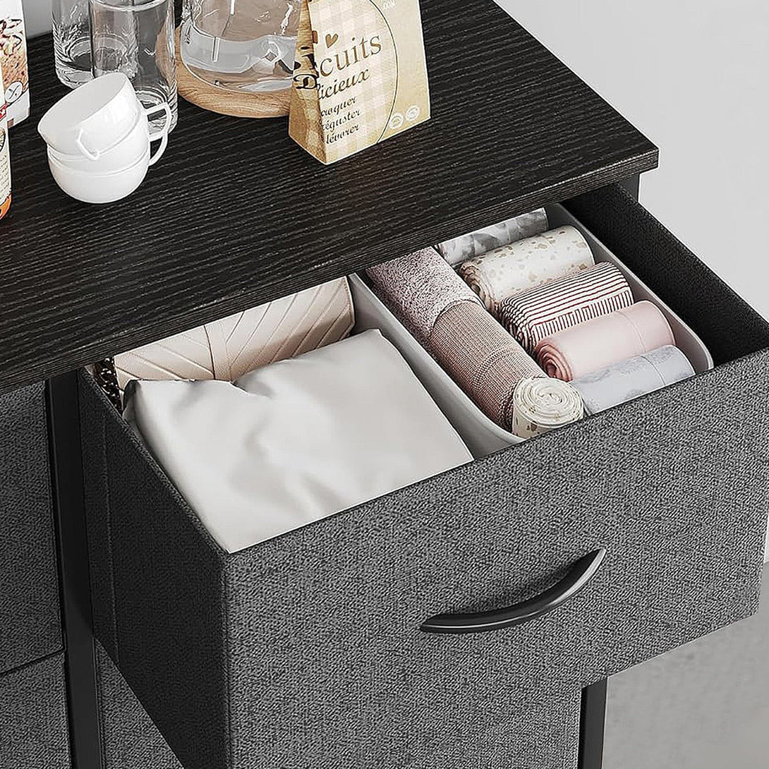 Natalia 10 Drawers Tallboy - Dark Grey