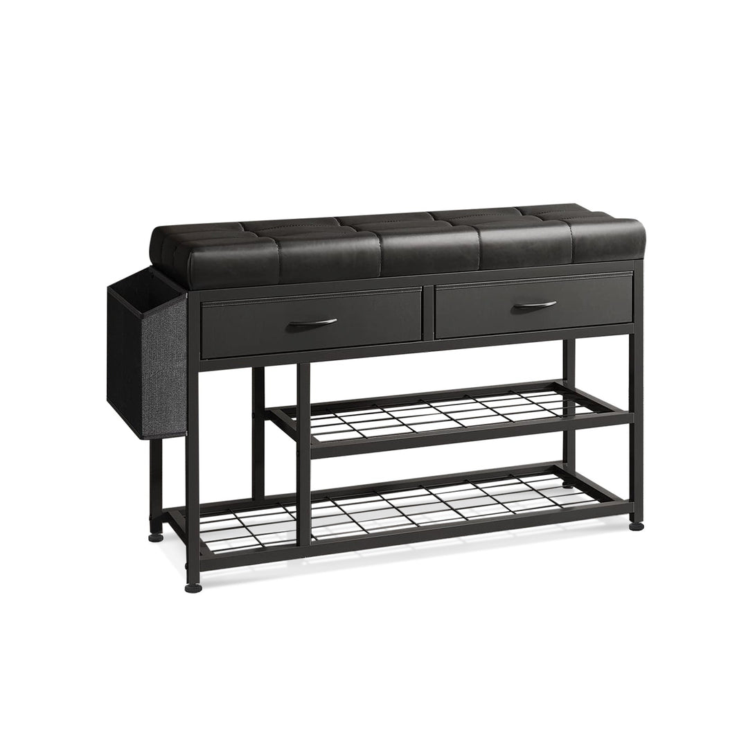 Plover Shoe Rack with Storage Bag - Black