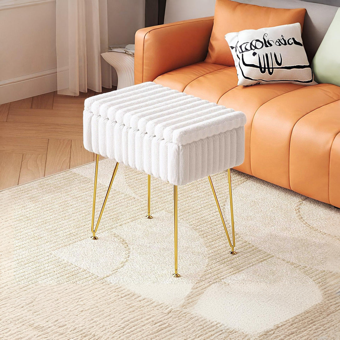 Sevan Side Table with Storage - White