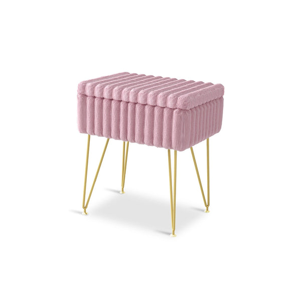 Sevan Side Table with Storage - Pink