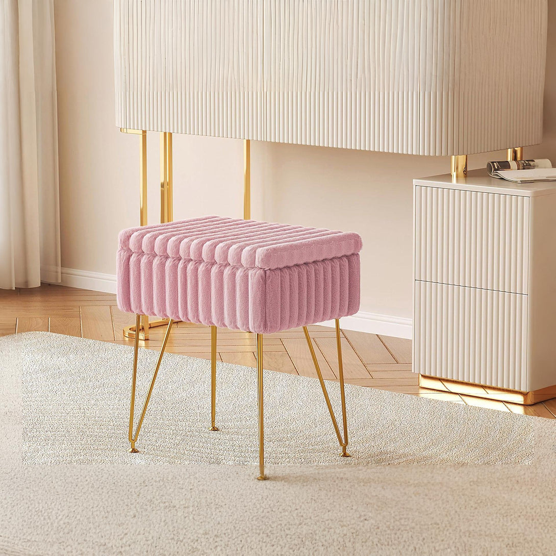 Sevan Side Table with Storage - Pink