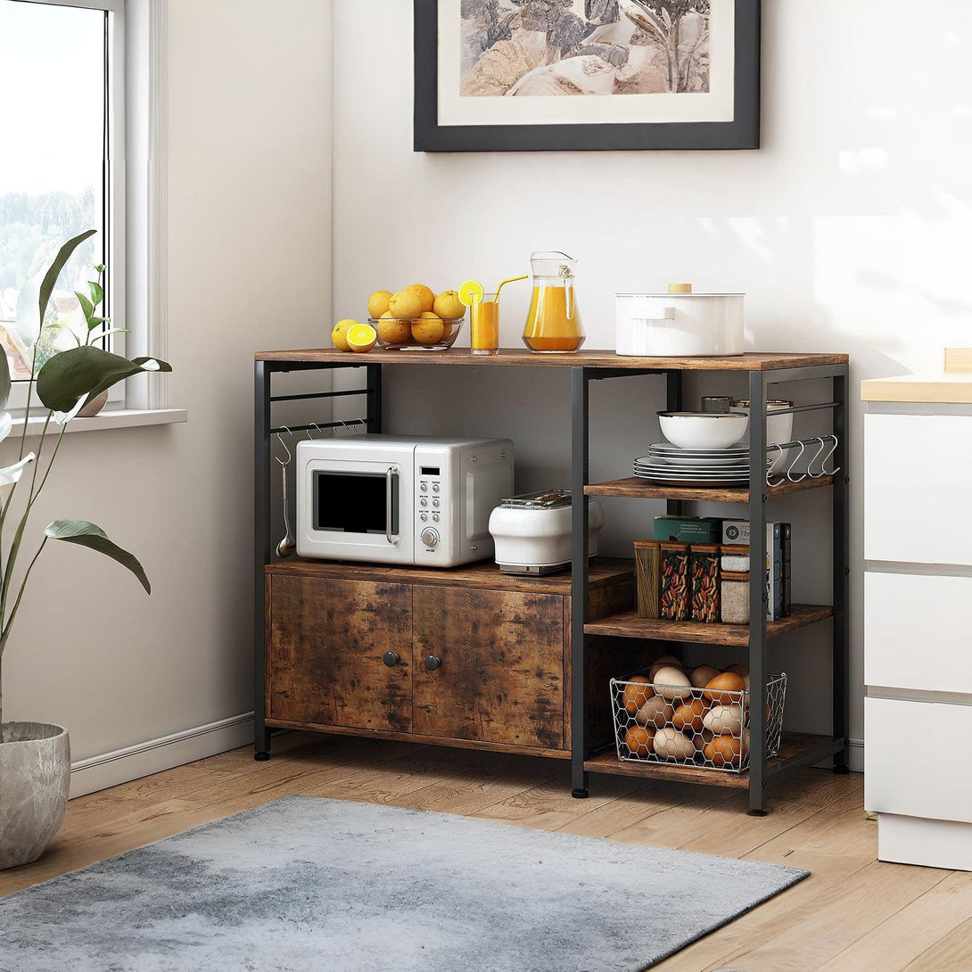 Toko Kitchen Storage Cabinet Shelf - Rustic Brown (0.065m3 - 18.3kg)