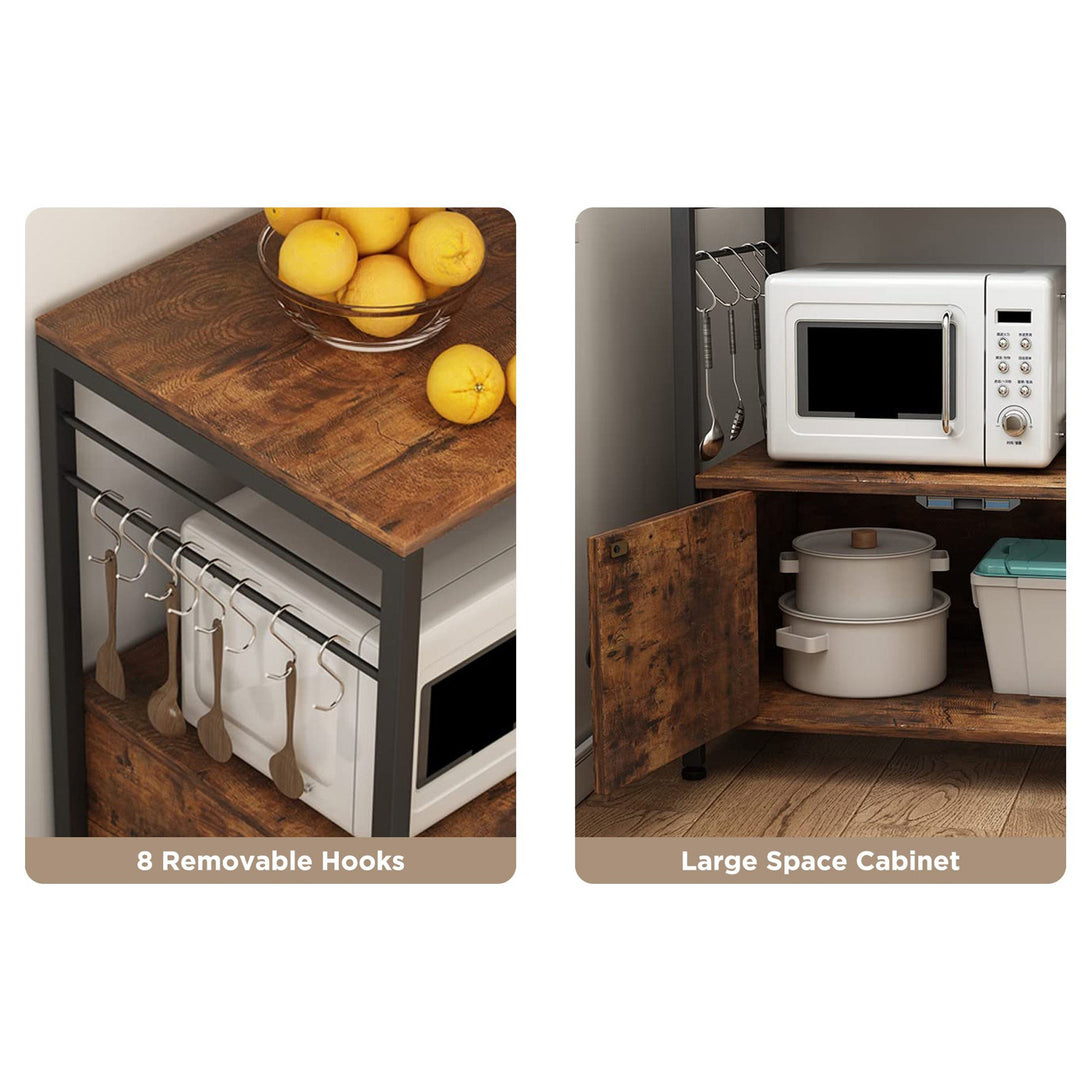 Toko Kitchen Storage Cabinet Shelf - Rustic Brown (0.065m3 - 18.3kg)