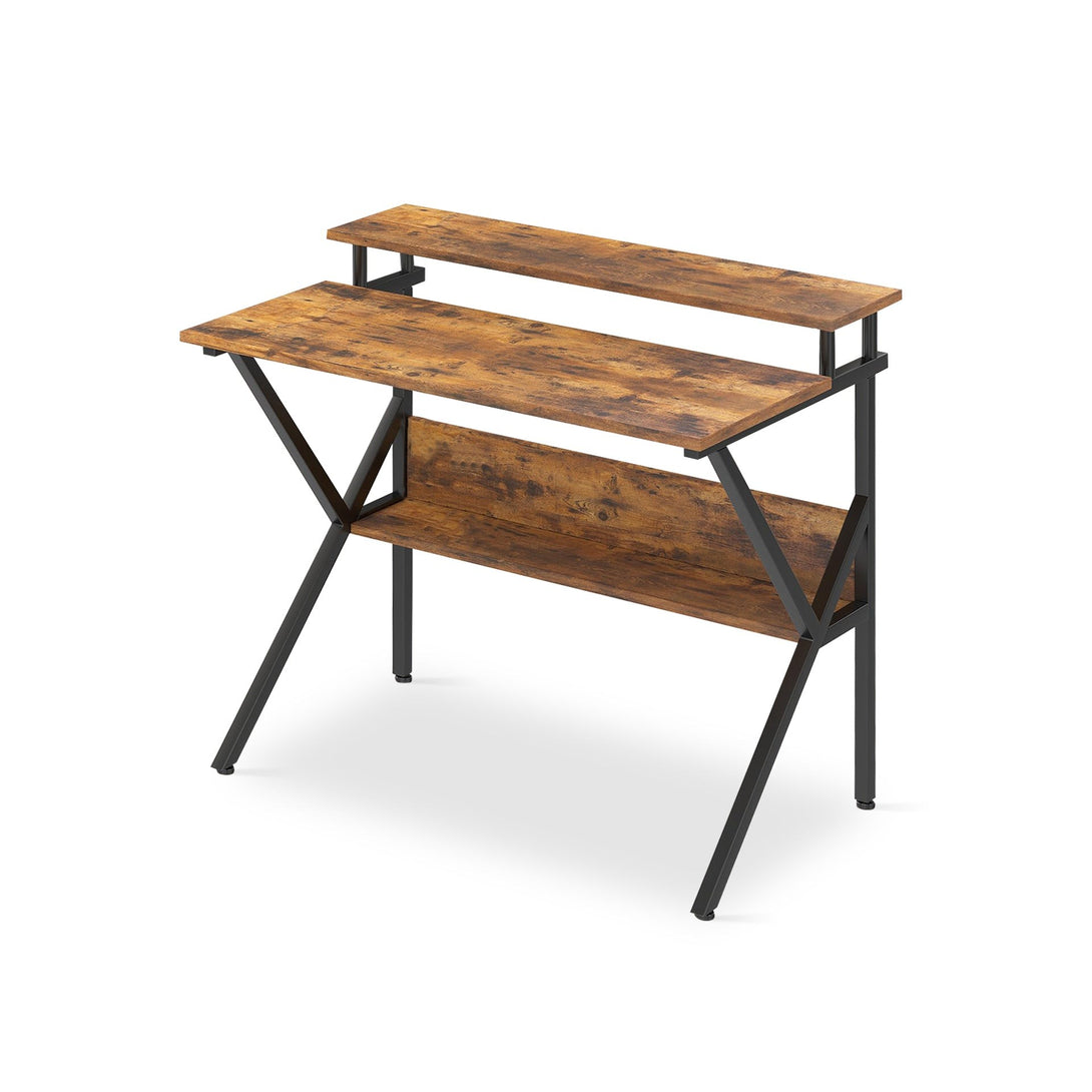 Michael 70cm Computer Desk Study Table - Rustic Brown