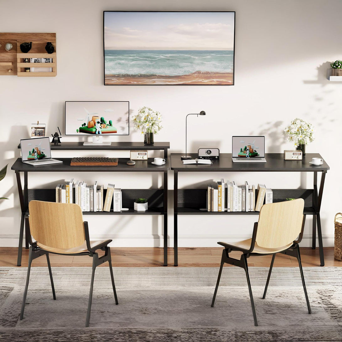 Michael 100cm Computer Desk Study Table - Black