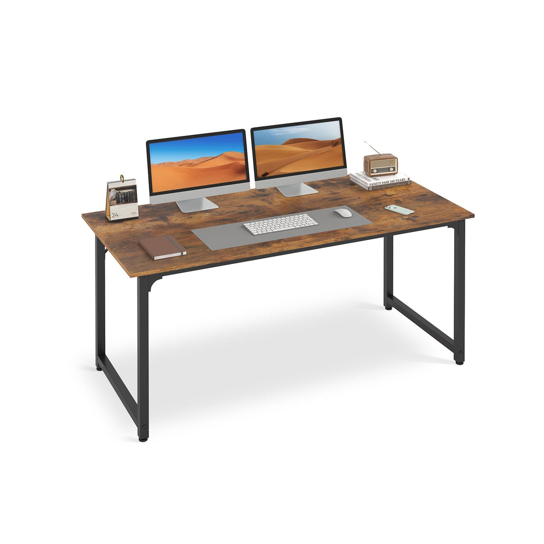 Patrick 140cm Computer Desk - Rustic Brown