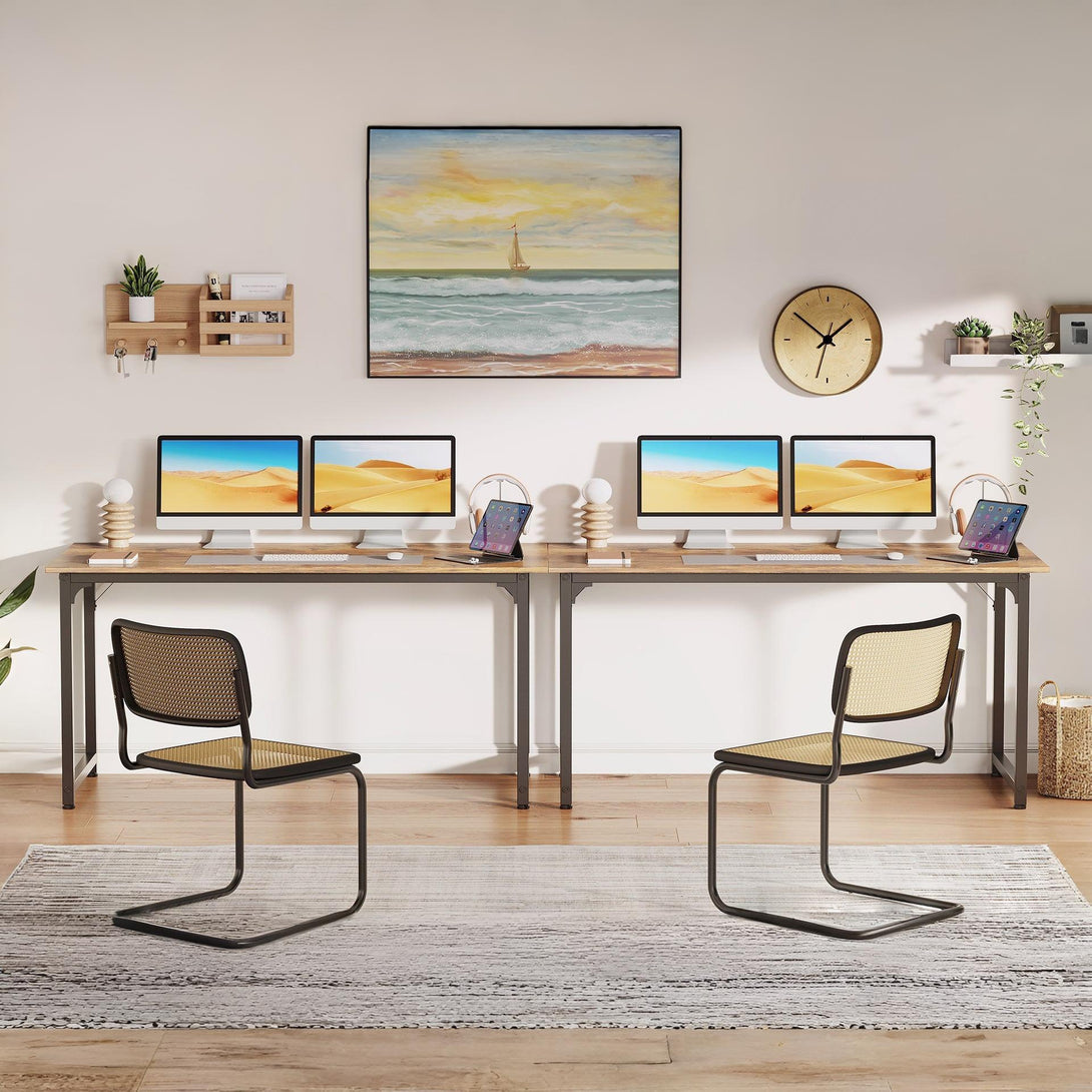 Patrick 140cm Computer Desk - Rustic Brown