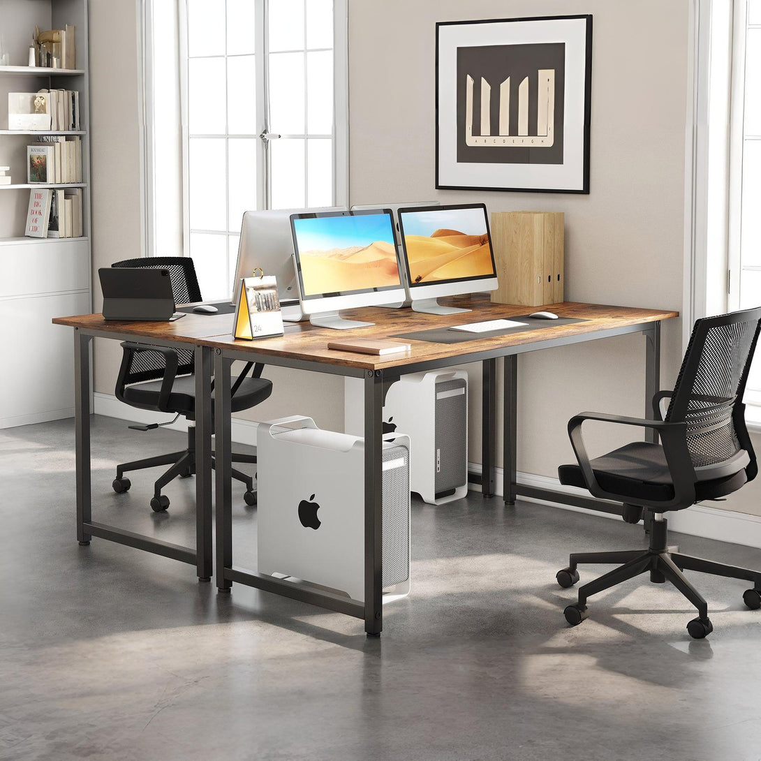 Patrick 140cm Computer Desk - Rustic Brown