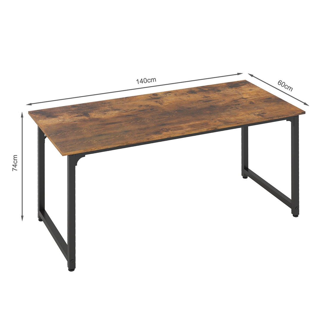 Patrick 140cm Computer Desk - Rustic Brown