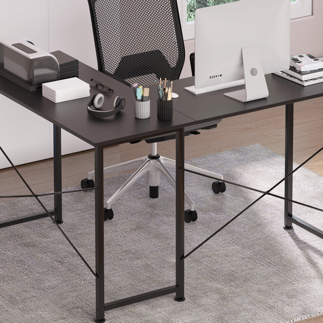 Rafael Computer Corner Desk - Black