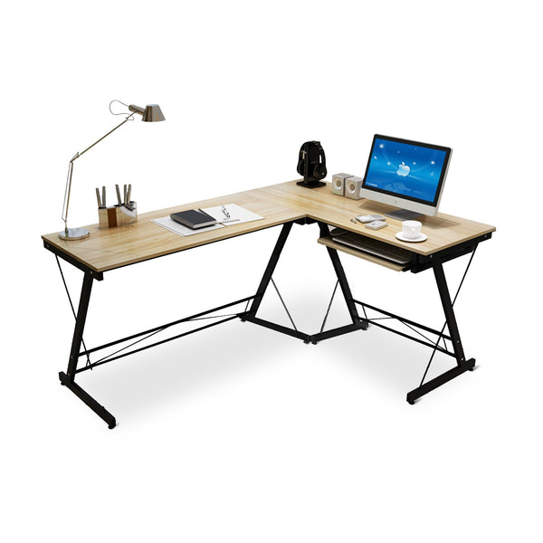 Steven Computer Corner Desk - Natural