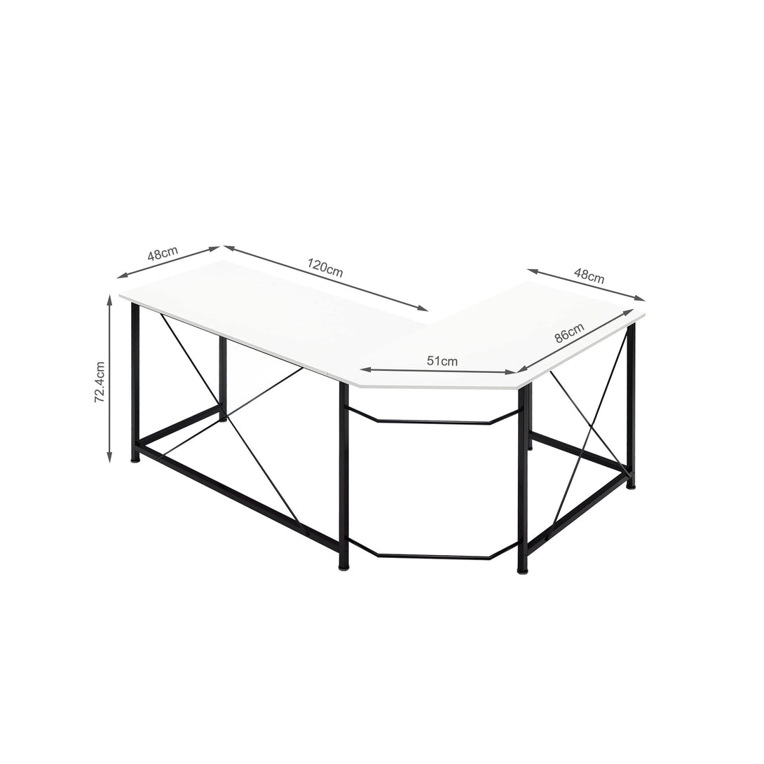 Kestrel Computer Corner Desk - White