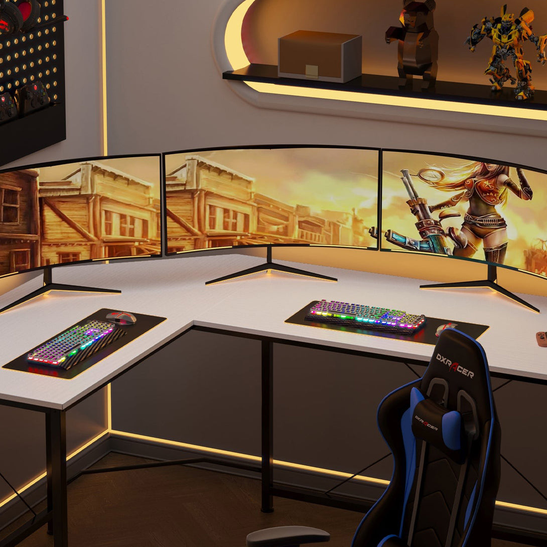 Kestrel Computer Corner Desk - White