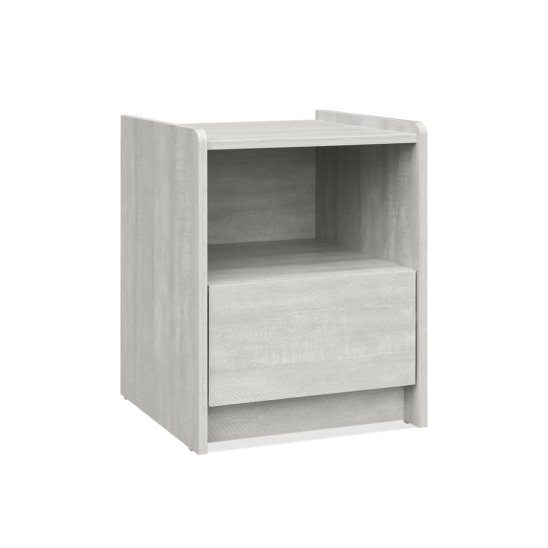 Ashton Bedside Table - Grey Oak