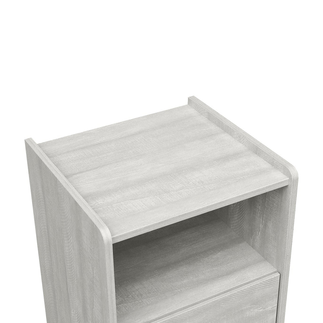 Ashton Bedside Table - Grey Oak