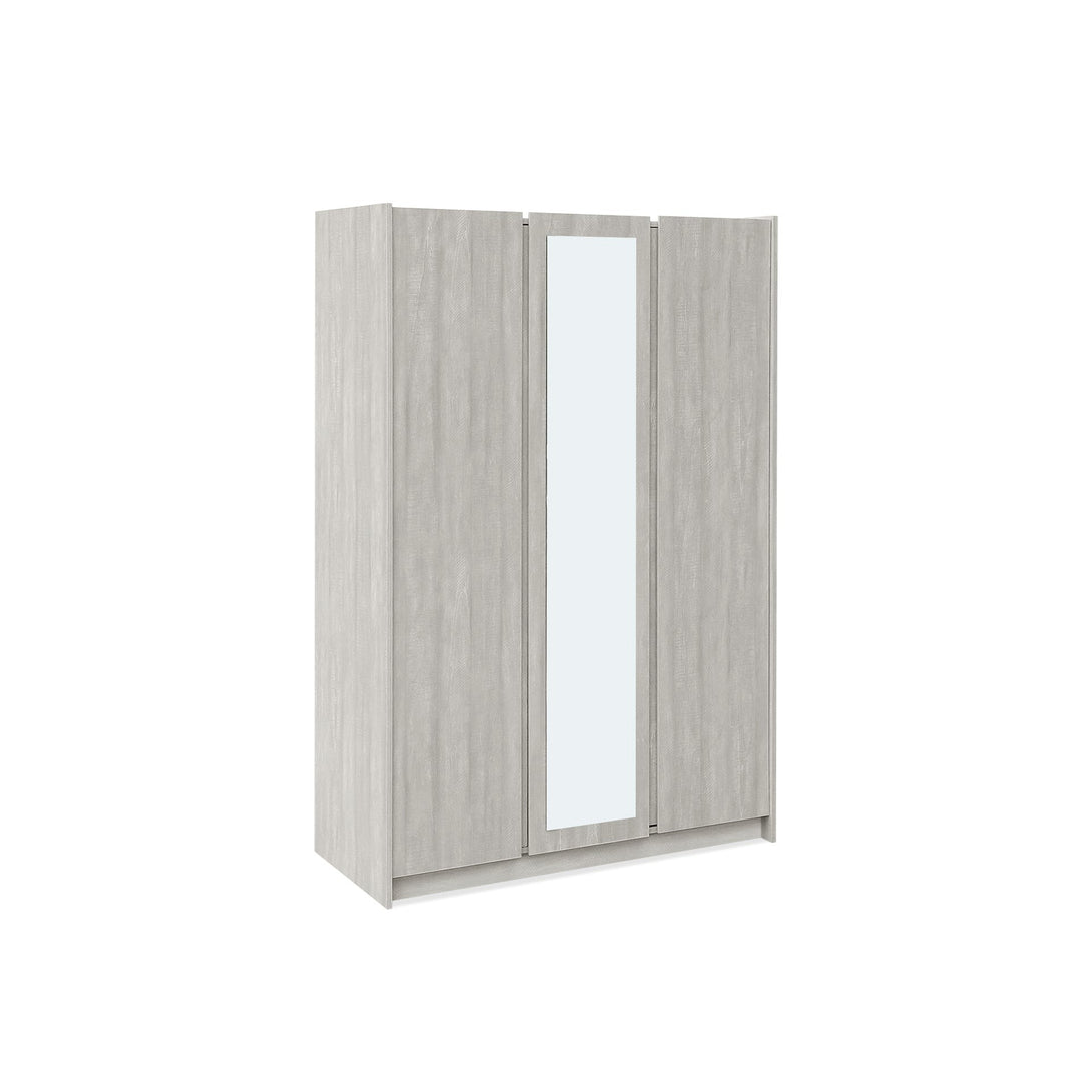 Ashton 3 Door Wardrobe with Mirror - Grey Oak