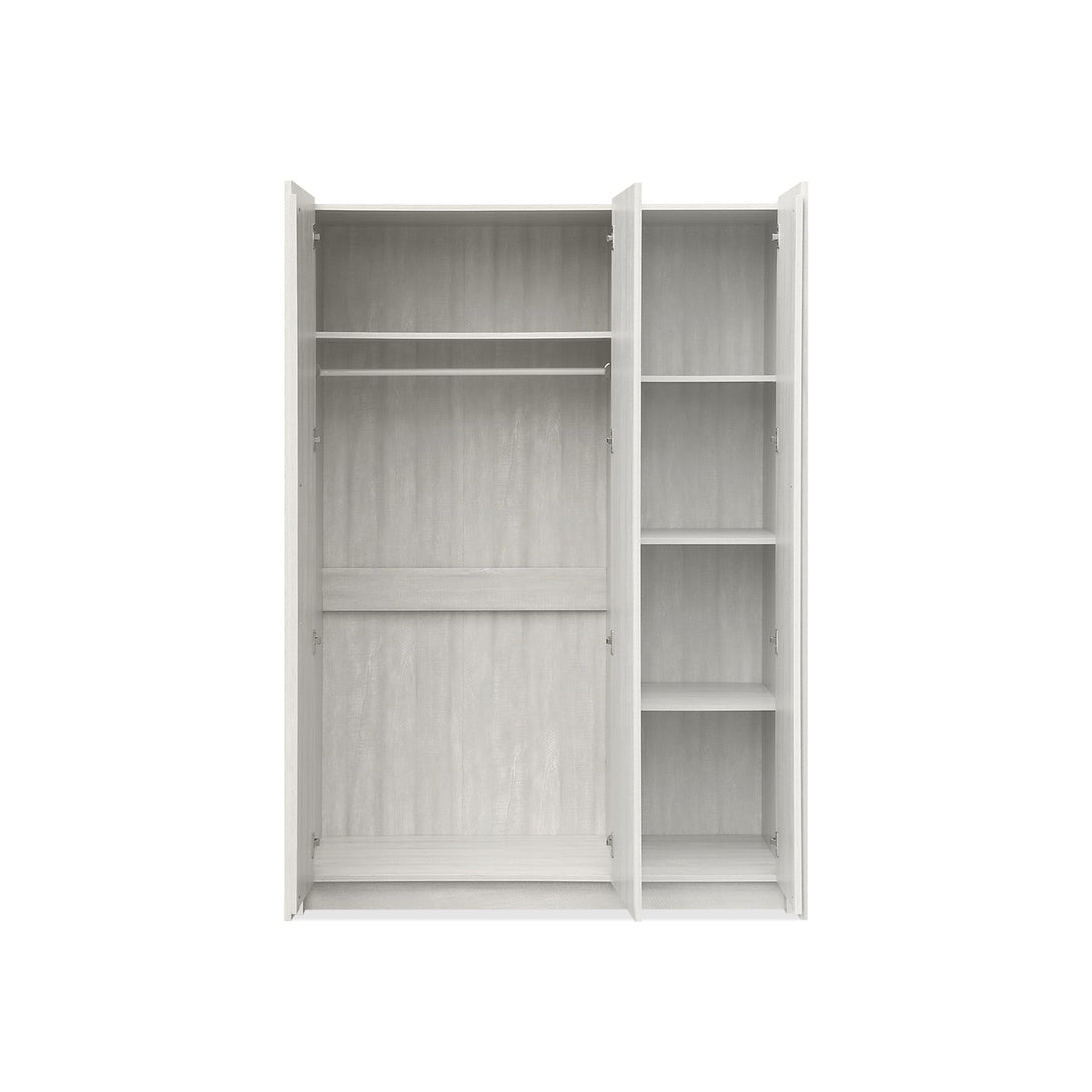 Ashton 3 Door Wardrobe with Mirror - Grey Oak