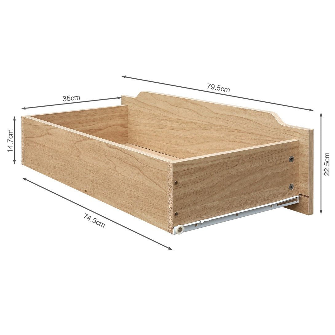 Benny 4 Drawers Tallboy - Light Teak