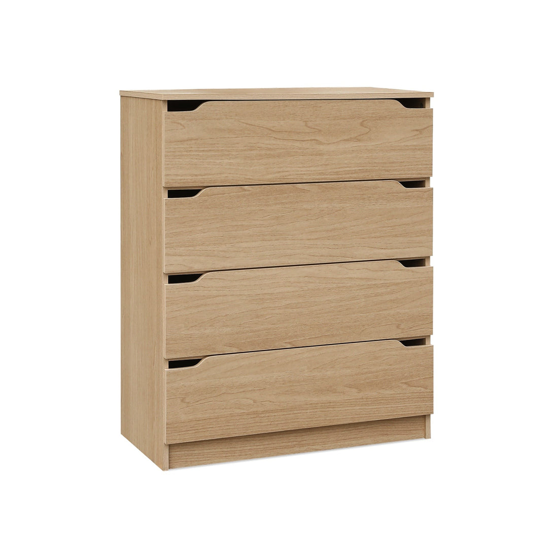 Benny 4 Drawers Tallboy - Light Teak