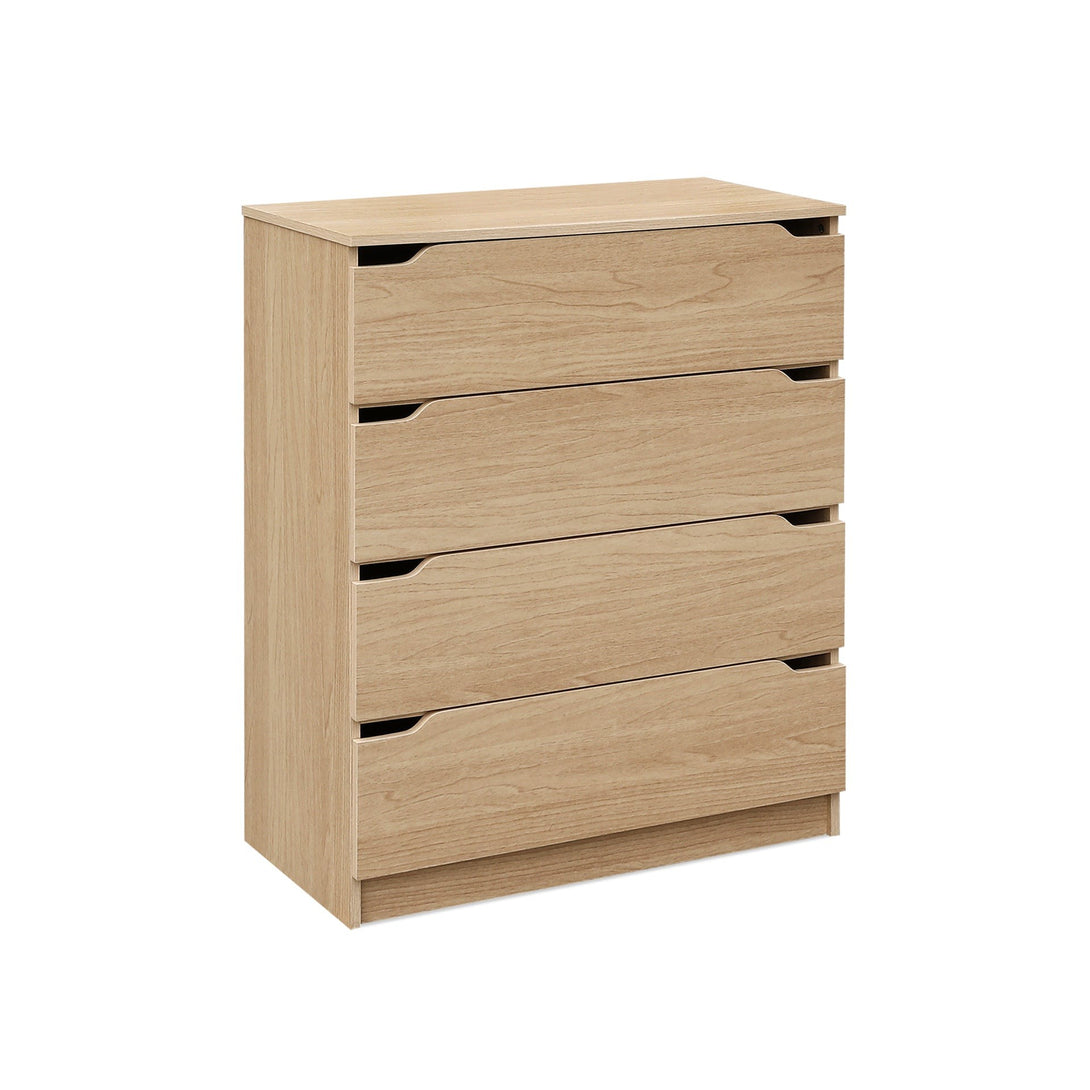 Benny 4 Drawers Tallboy - Light Teak