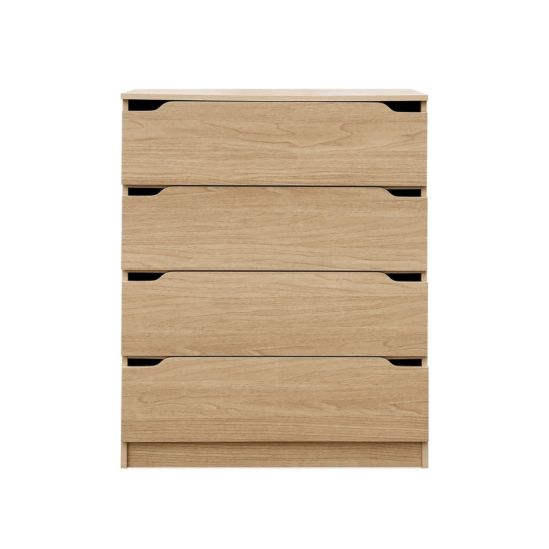 Benny 4 Drawers Tallboy - Light Teak