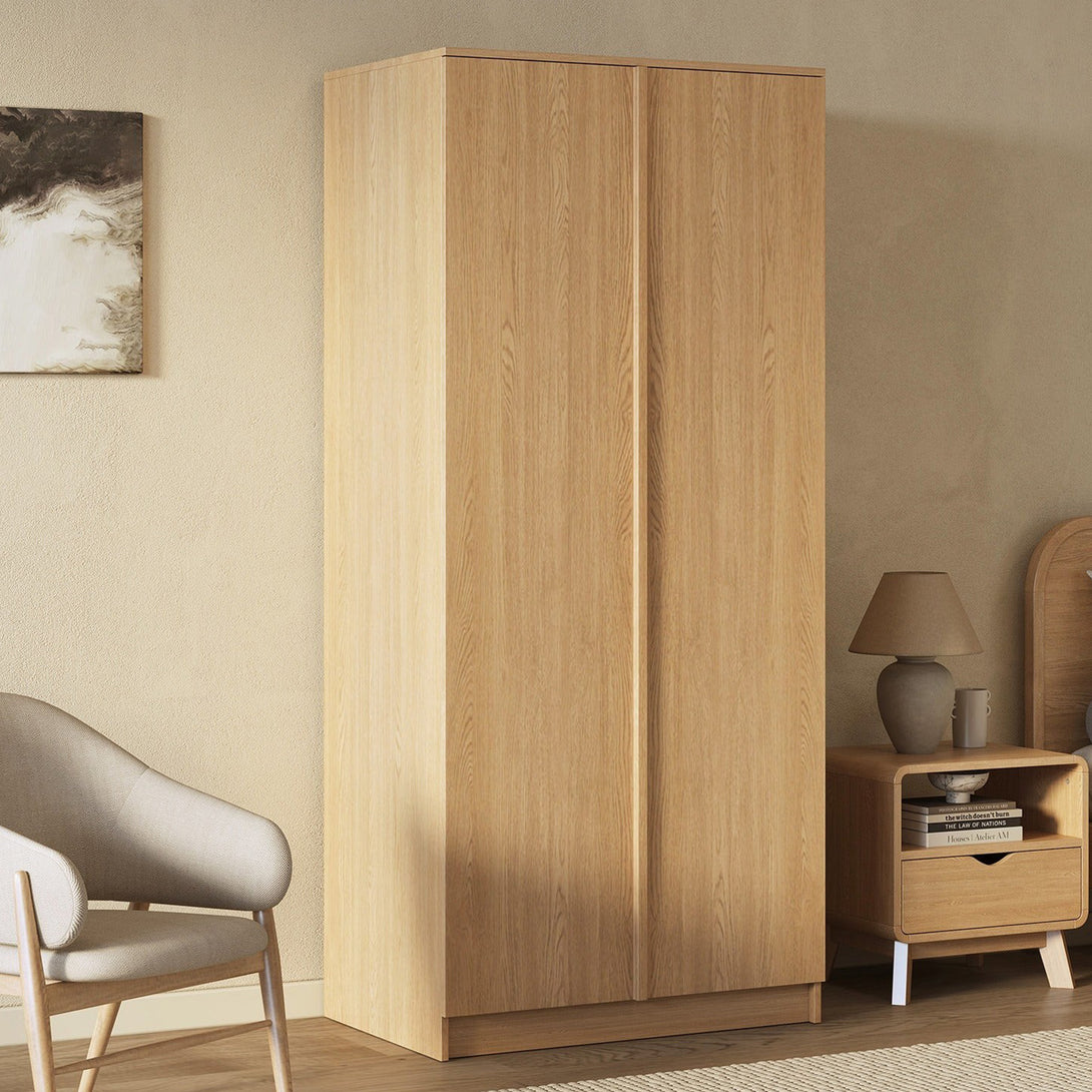 Benny 2 Door Wardrobe - Light Teak