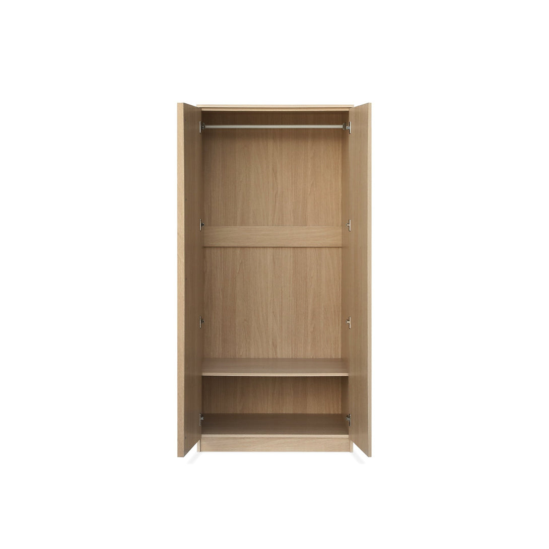 Benny 2 Door Wardrobe - Light Teak
