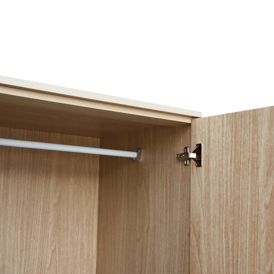 Benny 2 Door Wardrobe - Light Teak