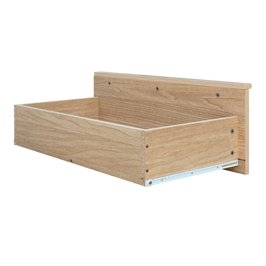 Benny 3 Door Wardrobe with Drawer - Light Teak
