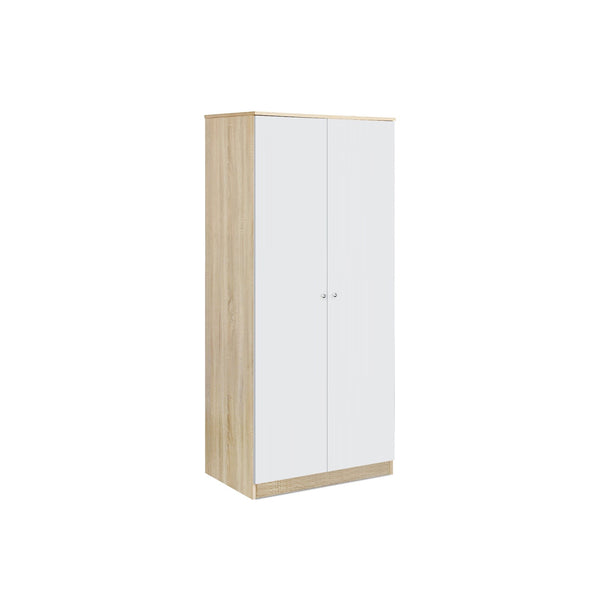 Ellis 2 Door Wardrobe - Oak + White