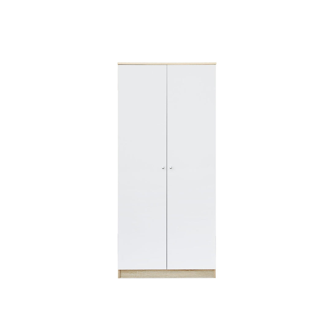 Ellis 2 Door Wardrobe - Oak + White