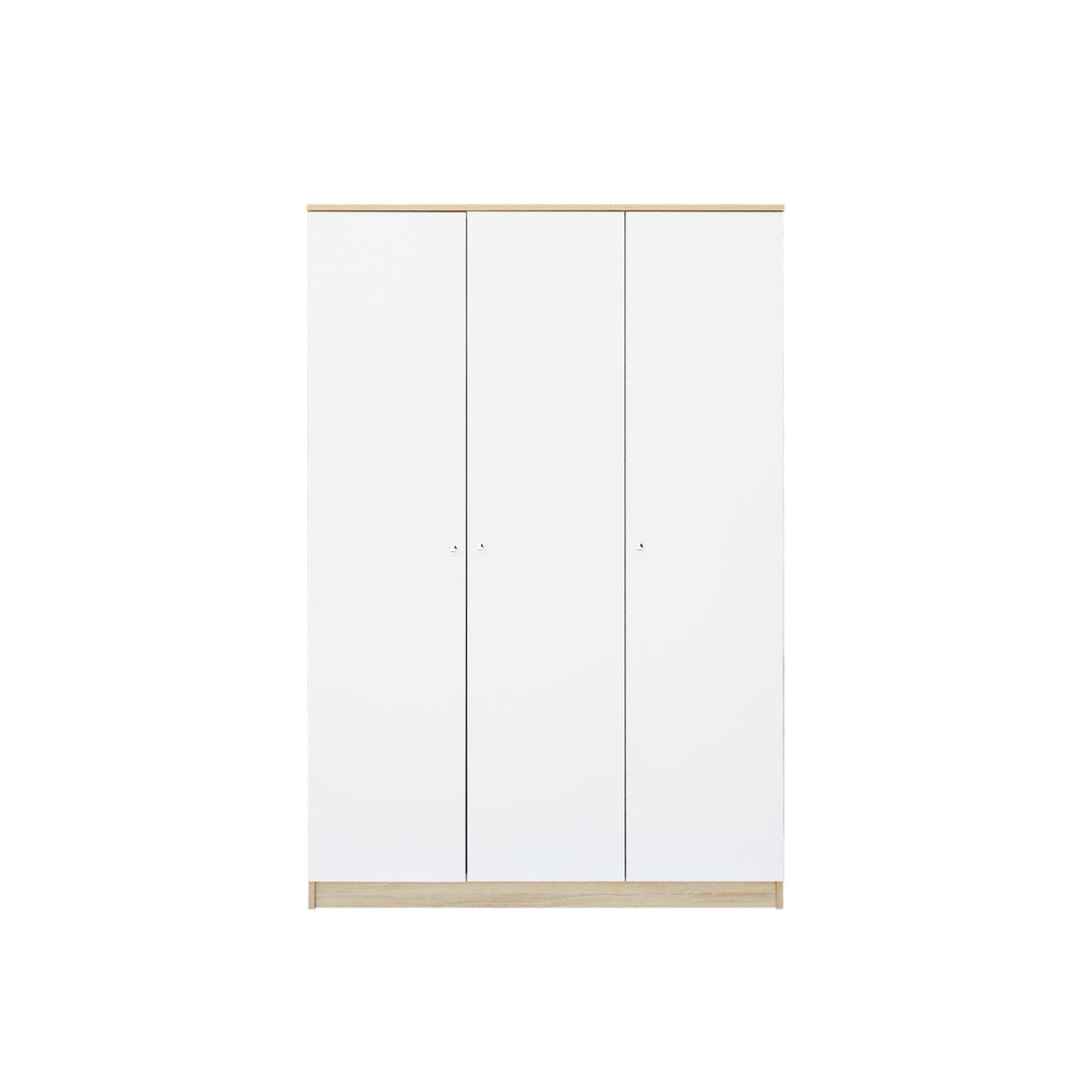 Ellis 3 Door Wardrobe - Oak + White
