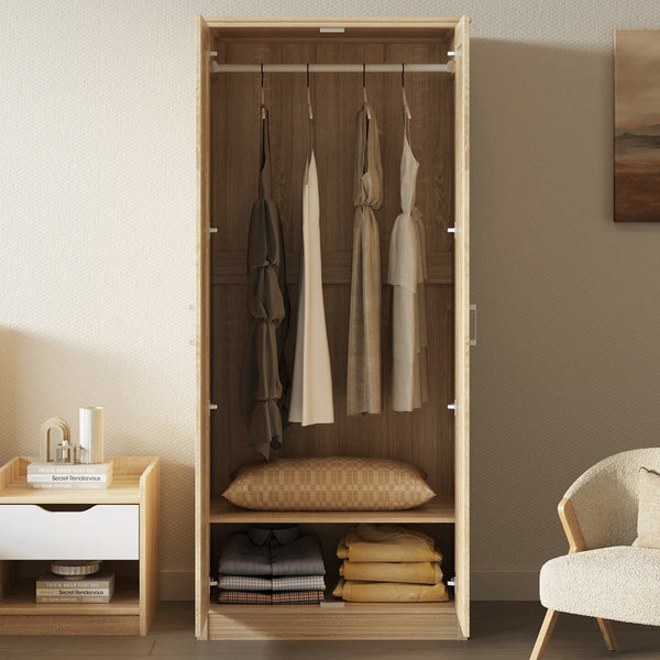 Trace 2 Door Wardrobe - Oak
