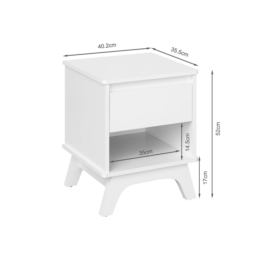 Mason Bedside Table - White