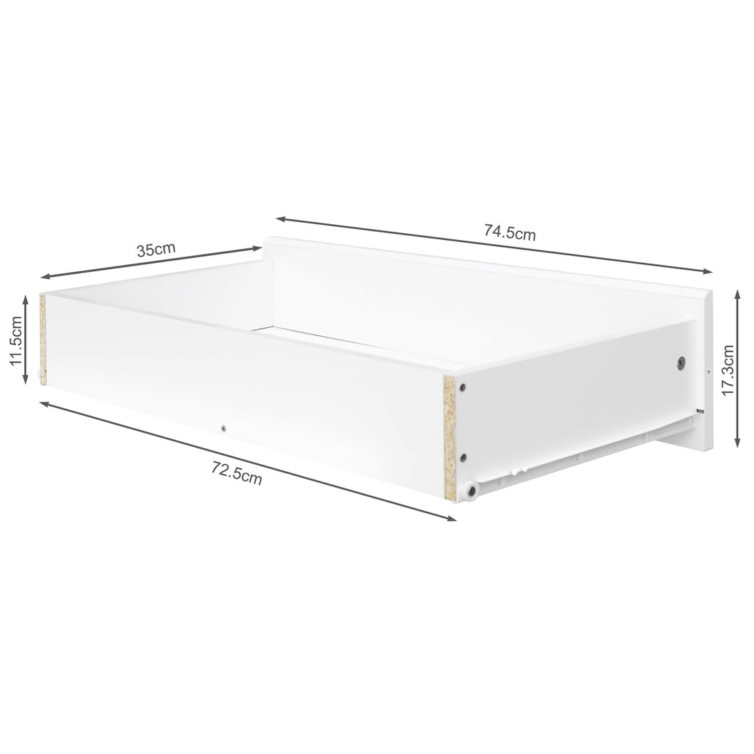 Mason 4 Drawers Tallboy - White