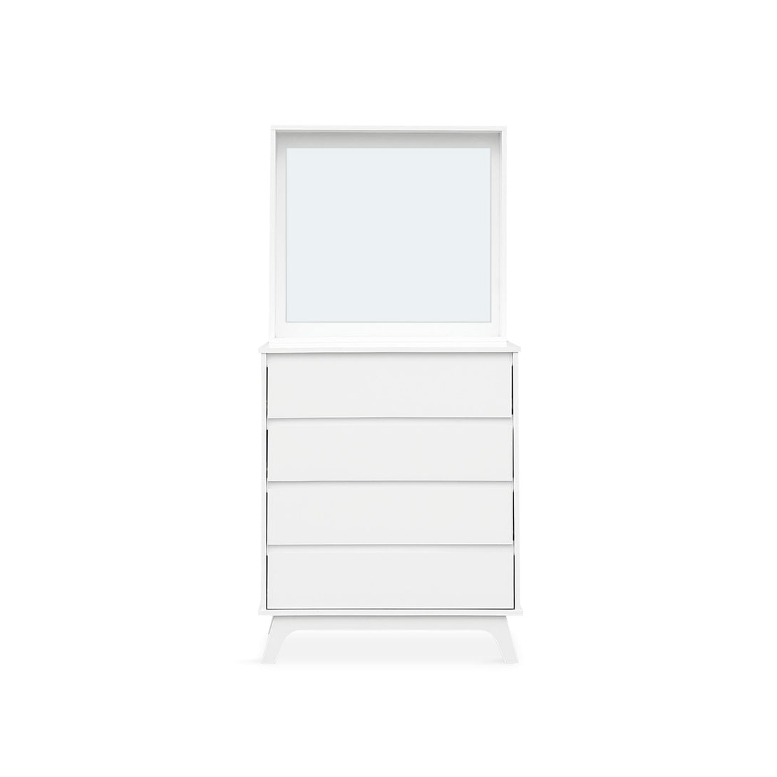 Mason 4 Drawers Dresser with Mirror - White