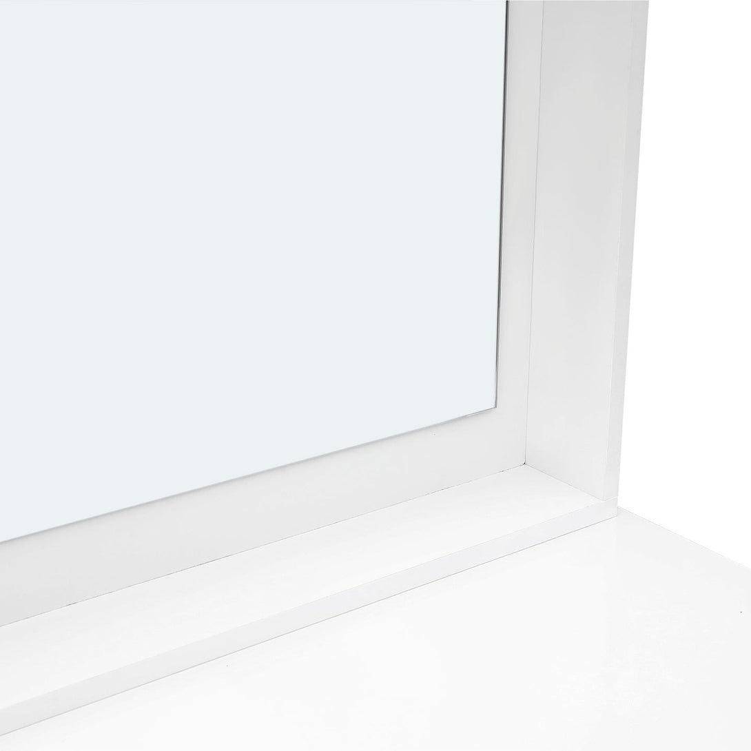 Mason 4 Drawers Dresser with Mirror - White