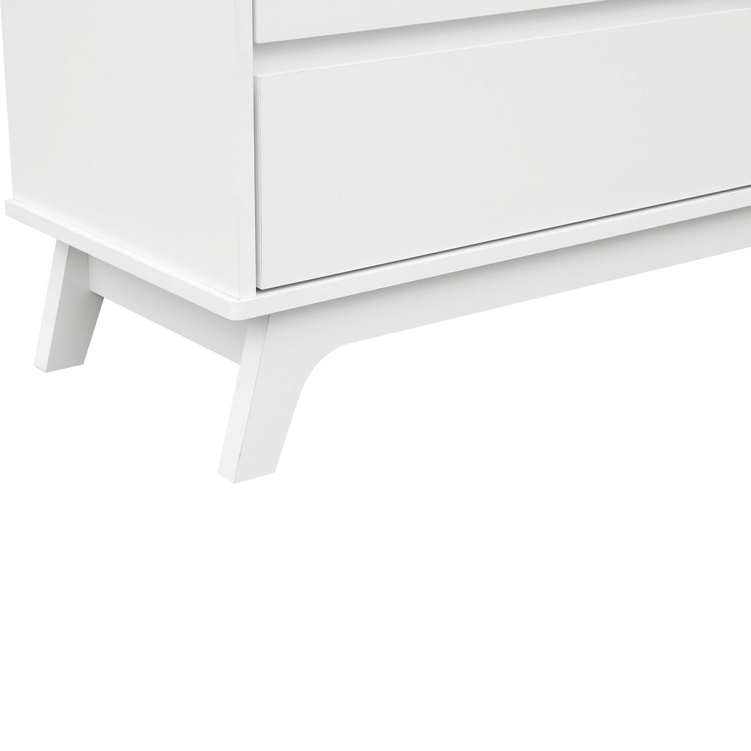 Mason 4 Drawers Dresser with Mirror - White