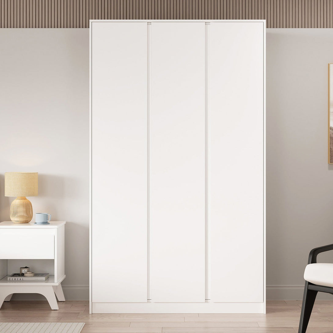 Mason 3 Door Wardrobe - White
