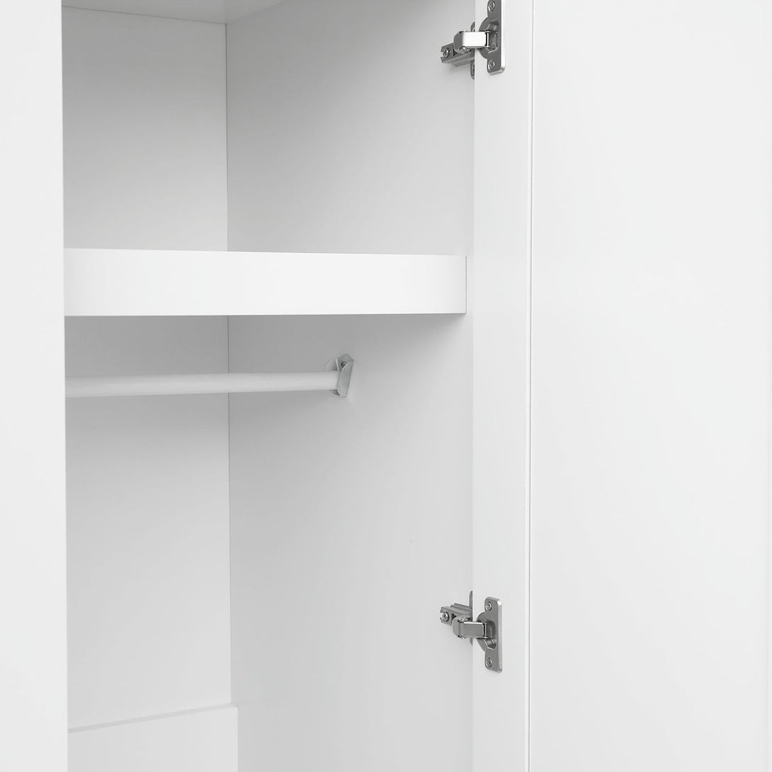 Gemma 3 Door Wardrobe - White